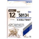 Крючок Owner K-Kisu Twist gold №10 13шт