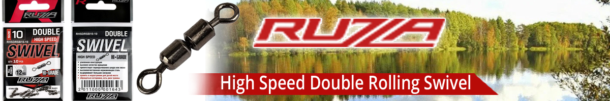 Ruzza High Speed Double Rolling Swivel Black