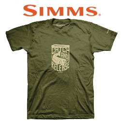 Simms Catch & Release T-Shirt Military