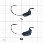 Офсетные крючки с огрузкой Gamakatsu Hobozari WTD-Hook 2/0 3g