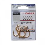 Одинарный крючок Owner 50330 Cut Gure, золото 50330-06