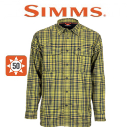 Simms Coldweather LS Shirt, Cyprus Plaid