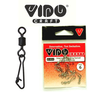 Vido Craft Impressed Rolling Swivel With Hooked Snap (BLN)