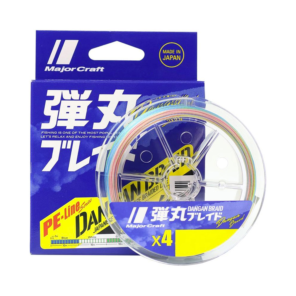 Шнур Major Craft Dangan Braid X4 150m Multicolor DB4-150/0.8MC