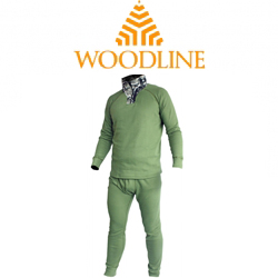 Woodline Microfiber Softshell ZIP Thermo оливковый