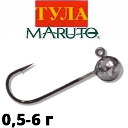Джиг-головка на крючке Maruto некрашенная
