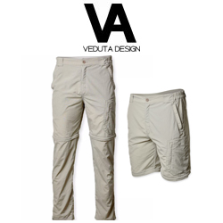 Veduta Zipp-Off Ultralight Pants ASH