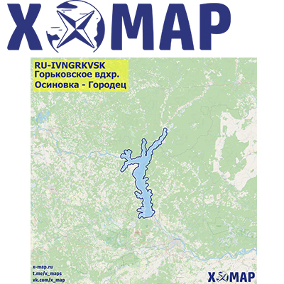 Карты X-MAP Горьковское вдхр.