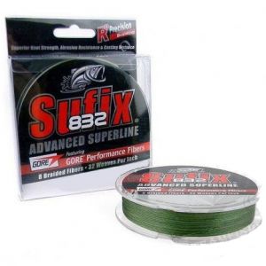 Леска плетеная Sufix 832 Braid зеленая 120м 0.18мм 12кг (DS1CF025h3DS71)