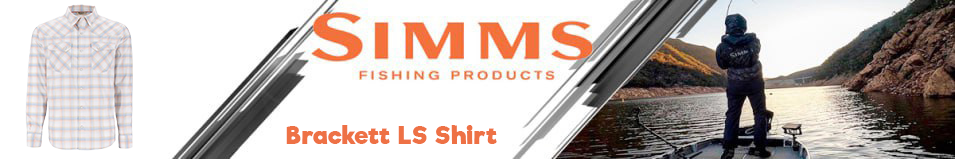 Simms Brackett LS Shirt, White Plaid