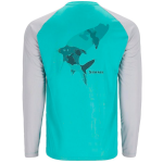 Термофутболка Simms Tech Tee - Artist Series, Tarpon/Sea Breeze/Sterling, L