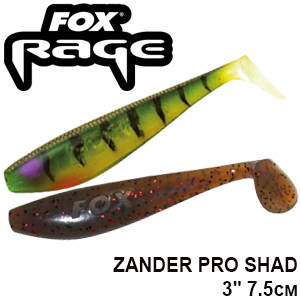 Fox Rage Zander Pro Shad 3"/7.5cm