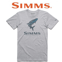 Simms Islamorada Tarpon T-Shirt Grey Heather