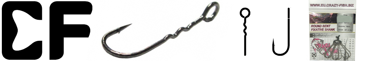 Crazy Fish Round Bent Fixative Shank