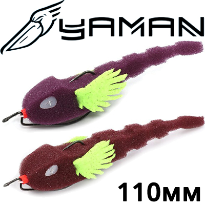 Yaman Water Troll Merman 110мм на офсетном крючке №4/0