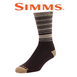 Simms Merino Lightweight Hiker Sock, Hickory