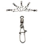 Вертлюг с застежкой Namazu Rolling Swivel With Nice Snap, цв. BN, р. 1, test-78 кг (уп.10 шт)