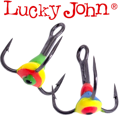Lucky John Крючок-тройник с каплей