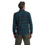 Рубашка Simms Santee Flannel LS Shirt, Black/Bright Blue Window Pane Ombre, M