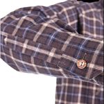 Рубашка с длинным рукавом Graff (хлопок, коричневый, клетка) 825-КО-XXXL
