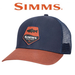 Simms Trout Patch Trucker, Rusty Red