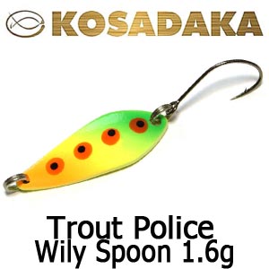 Kosadaka Trout Police Wily Spoon 1.6g.