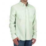 Рубашка Simms Double Haul LS Shirt, Lt.Green Texture Wave Print, XXL