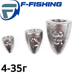 F-Fishing Грузило Пуля каролинская оснастка