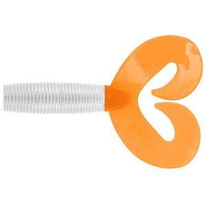 Силиконовая приманка Helios Credo Double Tail 2,95"/7,5 см Pearl & Orange 7шт. (HS-12-019)