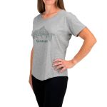 Футболка Simms Women's Floral Trout T-Shirt, Grey Heather, S