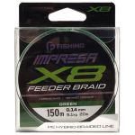 Шнур F-Fishing Impresa Braid PE X8 Feeder 150m Green 0,16мм 10кг/22lb