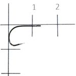 Крючок Gamakatsu LS-2033F Ring Eye N-L №08 (15шт)