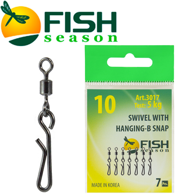 Fish Season Вертлюжок с быстросъёмной застежкой Hanging-B