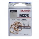 Одинарный крючок Owner 50328 Cut Chinu, золото 50328-03