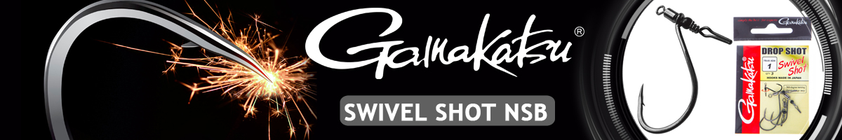 Gamakatsu Hook Swivel Shot NSB Black