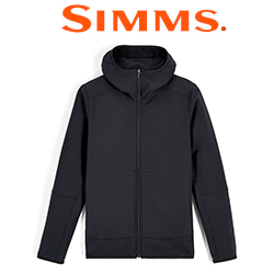 Simms Women's Strata 330 Full-Zip Hoody, Black
