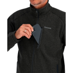 Пуловер Simms Rivershed Full Zip Fleece Jacket, Black Heather, L