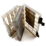 Коробка для приманок двухуровневая Plano 460000 2-Tier Organizer Medium Smoke, 11-30 отсеков