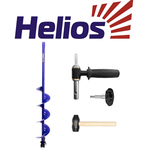 Комплект Helios (Шнек для шуруповерта Electroshtorm +адаптер +молоточек)