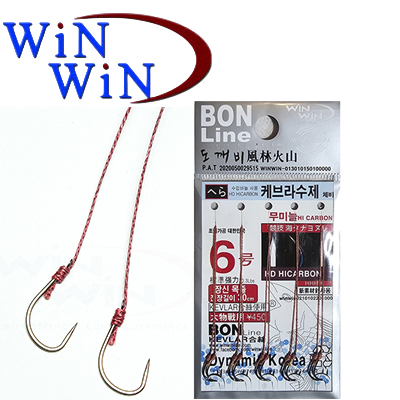 Winwin Kevlar PE30 см Поводок с безбородым крючком