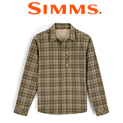 Simms ColdWeather Shacket, Schooner Plaid: Loden