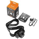 Фонарь налобный сенсорный 380 LM, IP44, USB Nisus Pro (N-FN-HL18)