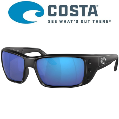 Costa Permit 580 GLS Matte Black/Blue Mirror