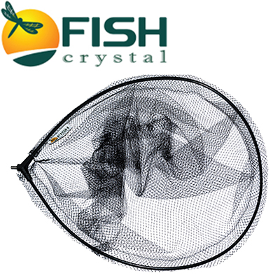 Fish Crystal Голова для подсачека сетка леска, ячейка 7 мм, рамка алюм