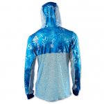 Худи мужская Veduta Air серия UPF50+ Reptile Skin Blue Water р.4XL