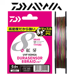 Daiwa UVF Kohga Dura Sensor 8Braid +Si² [10m x 5colors] 200m