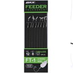 Крючок одинарный с поводком BKK Feeder Tournament, FT-1 push-lock Rigs (A-BW-5023) #14 (8шт)