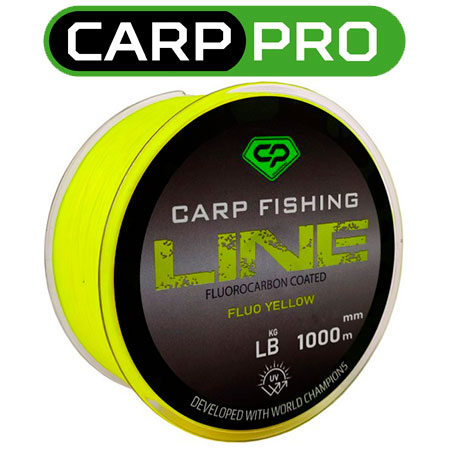 Carp Pro Fluorocarbon Coated Fluo Yellow 1000м (CP5110)