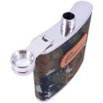 Фляжка "СЛЕДОПЫТ", в оплетке из oxford camo pixel, 280 мл