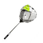 Подсачек Tsuribito Net Trap Fold c черной силиконовой сеткой, складной, длина 95см, диаметр 38см BKT